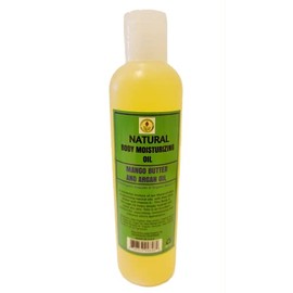 Hairobics Mango Butter And Argan Oil Body Moisturizing Oil is Great for Rejuvenating your Dry Skin, Body, and Face. Made with Organic Apricot Oil 8oz