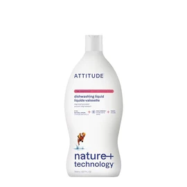 ATTITUDE Dish Soap, EWG Verified, Plant-Based & Vegan Dishwashing Liquid, Naturally Derived, Pink Grapefruit Scent, 23.7 Fl Oz