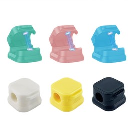 Rwotlls Magnetic Cable Clips, 6 Pack Cord Organizer, Cable Smooth Adjustable, Under Desk Cable Management, Wire Holder Keeper for Office Home Kitchen Appliances Bedroom Wall Nightstand (6 Colors)