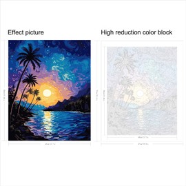 BODEUX Snowman Paint by Numbers, Christmas Paint by Numbers Kit for Adults Beginner, Oil Painting with Acrylic Paint for Gift 16 x 20 Inch