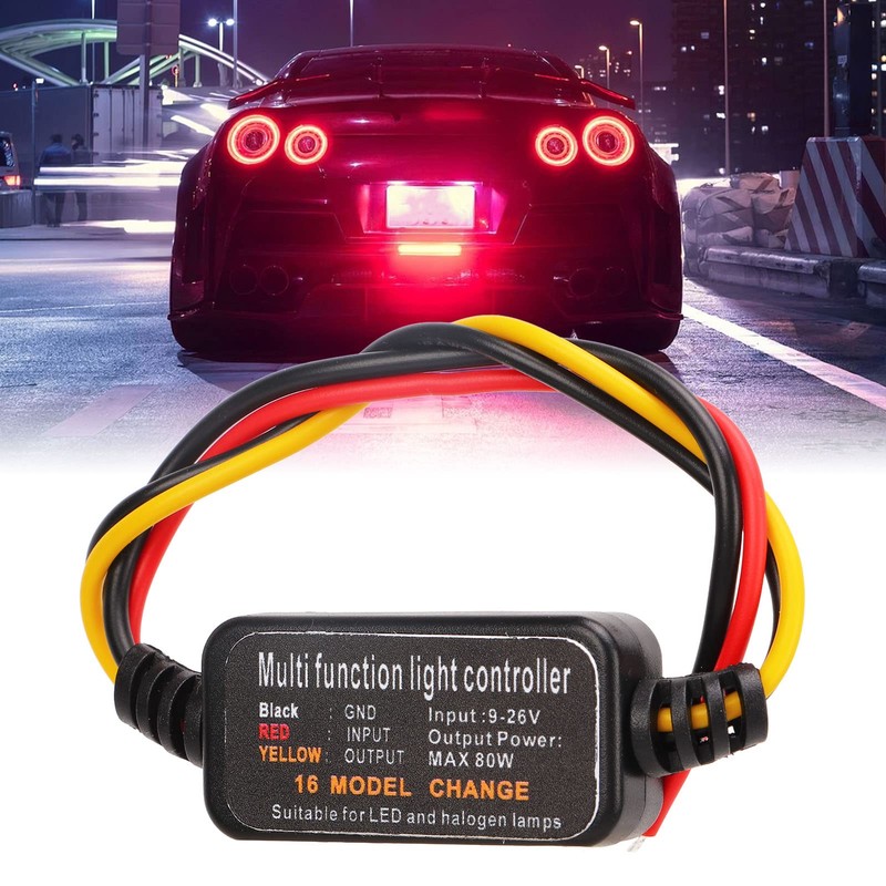 Brake Light Flasher Strobe Controller, Pack of 4 DC 9-26V