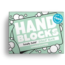 Hand Blocks: Unscented - Cold Processed Natural Soap Bars - Plastic, Palm, SLS, SLES & Paraben Free