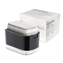 AMZYYDS jaboneras para Cocina,Dispensador de Jabon Cocina,Dispensador Jabon Cocina,jabonera para Cocina, jabonera Cocina, para Fregaderojabonera para Fregadero de Cocina jabonera de Cocina(Negro)
