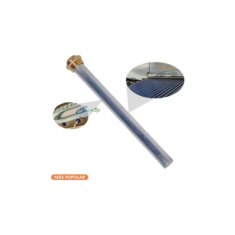 5 Barra Magnesio Para Calentador Solar C/adaptador Bronce3/4