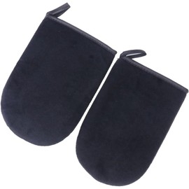 LIFKOME 2 piezas Guantes de Aplicación para Auto Bronceador de para Sol Aplicador de Crema Negro