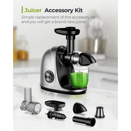 JOCUU ZM1503 Juicer Attachment Kit - Upgrade Aged Juicer to New One with Body, Auger, Filter, Chute,Compatible with JOCUU AMZCHEF Slow Juicer