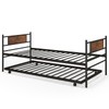 GOFLAME Twin Daybed and Trundle Set, Metal Daybed with Trundle