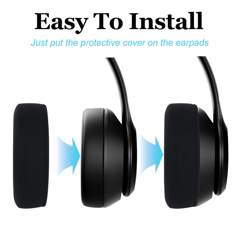 Solo 4 Silicone Ear Pads Cover Case Cover Compatible with