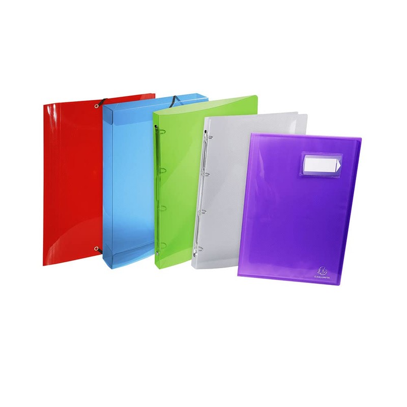 Exacompta 809439 A4 Polypropylene Ring Binder - Clear