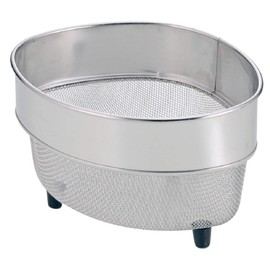Pearl Metal HB-4158 Triangular Corner Colander, Mini, Stainless Steel, At Aqua