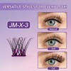 JoMay Self-Adhesive Lash Clusters,Press-On Lashes 10-16mm,Individual Lash Extension Kit with