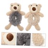 KONTONTY Bear Shaped Hair Rings Pcs Hair Accessories Girl Plush