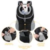 WOYYHO Pet Dog Carrier Backpack with Storage Pockets Small Dog