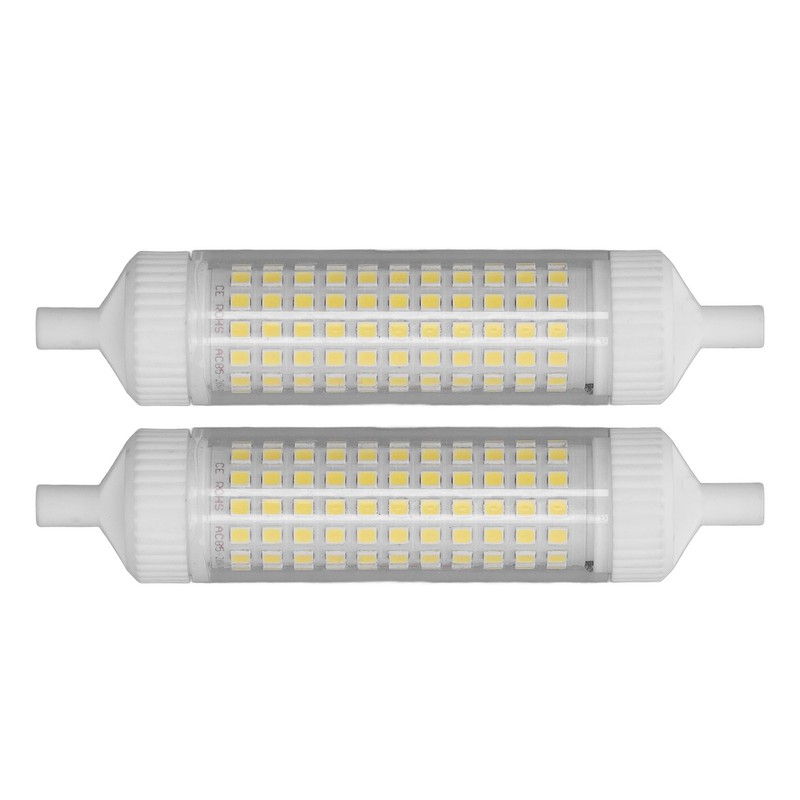 2Pcs R7S LED Light Bulb 118mm Dimmable 15W 154 LEDs