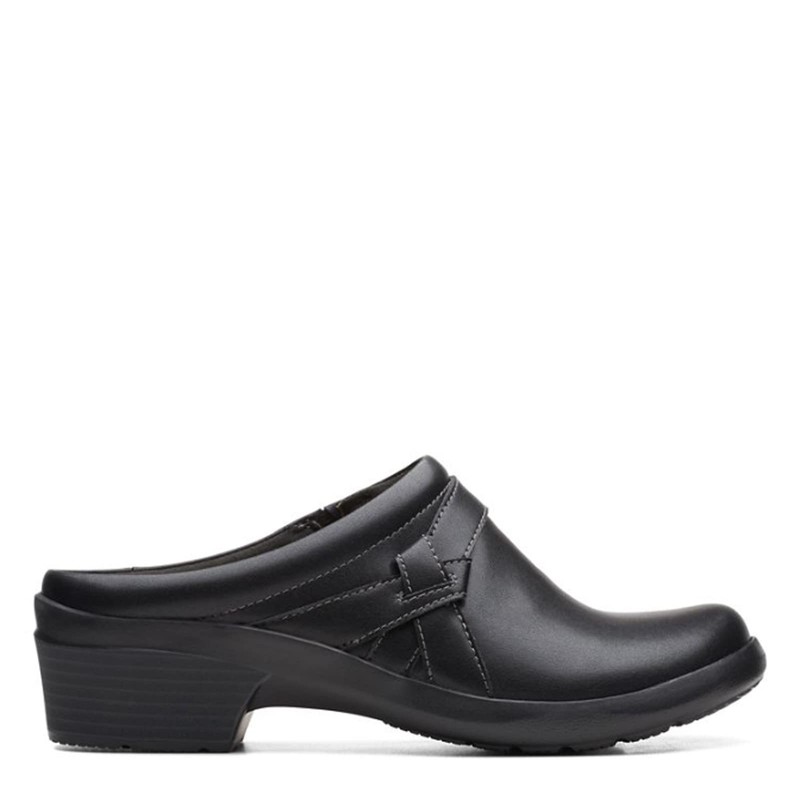 Clarks Women's Angie Mist Mule, Black, 9