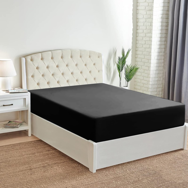 Hafaa Double Fitted Sheet – 25 cm Deep Easy Care