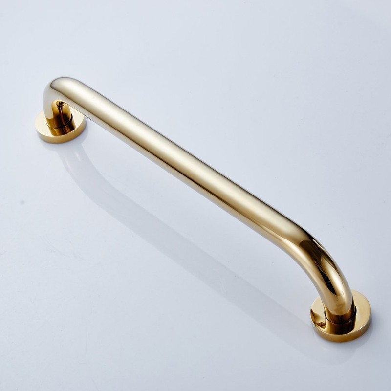 Leyden Brass Shower Grab Bar，Gold Support Bar Bathroom Hand Safety