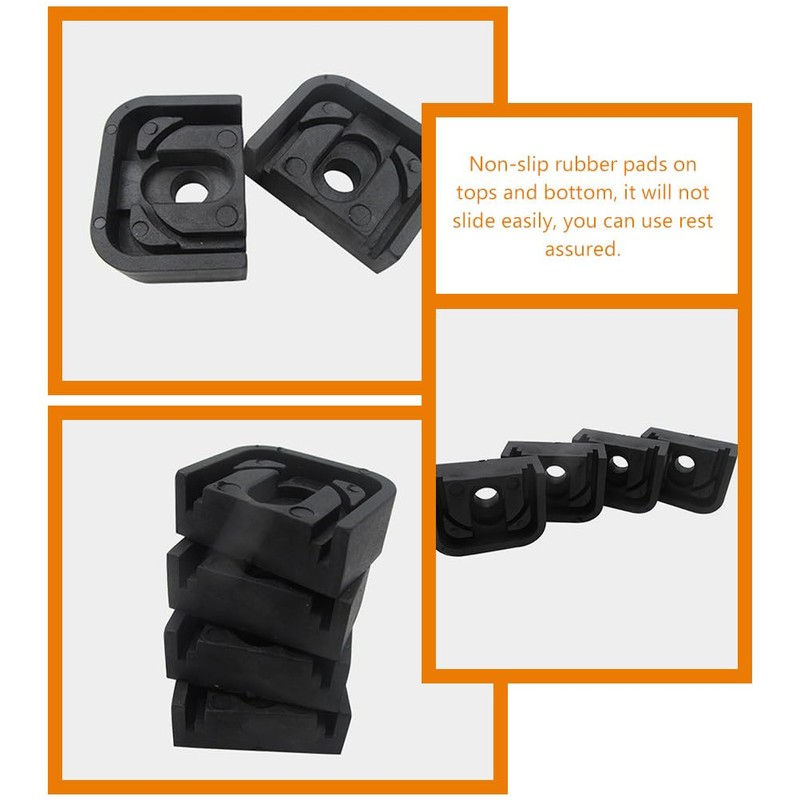 OUNONA Air Conditioner Outdoor Unit Anti-Vibration Rubber Pads Vibration Noise