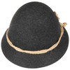 Traditional Schinderhannes Hat Alpine Oktoberfest (54 cm - Anthracite)