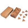LOGOPLAY Tridomino Triomino Triomino Triangle Domino Tile Game Wooden Board