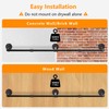 Aduanbang 64.9in Industrial Pipe Wall Mounted Clothes Rack, Heavy Duty