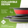 Gevoli Collapsible Colanders with Self-Draining Base for Edge of Sink,