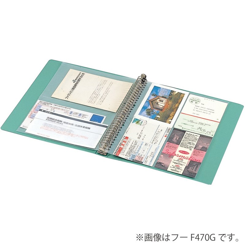 コクヨ ファイル リングファイル PPシート表紙 A4縦 120枚収納 30穴 青 フ-F460B