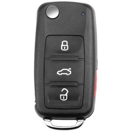 OGATOO Key Fob Flip Smart Keyless Entry Remote Control Compatible with 2011 2012 2013 2014 2015 2016 VW Volkswagen Jetta Golf Passat CC TIGUAN Touareg Beetle EOS GTI, NBG010180T 5K0 837 202 AK