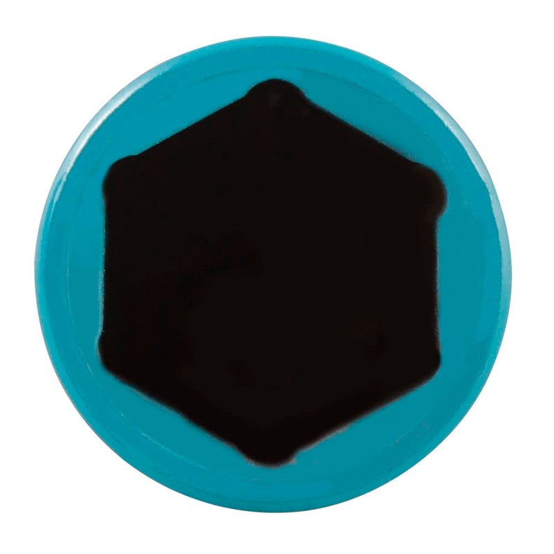 AFF Torque Limited Socket, 1/2" Drive, 21mm., 150 ft/lbs., Turquoise,
