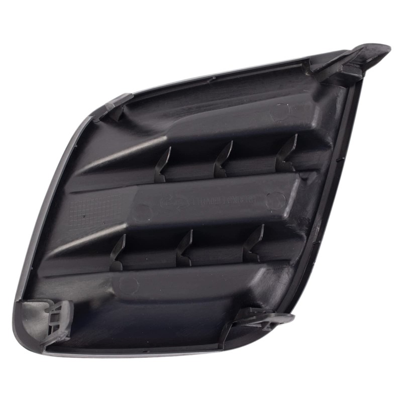 TRQ Front Right Fog Light Hole Cover Black Passenger Side