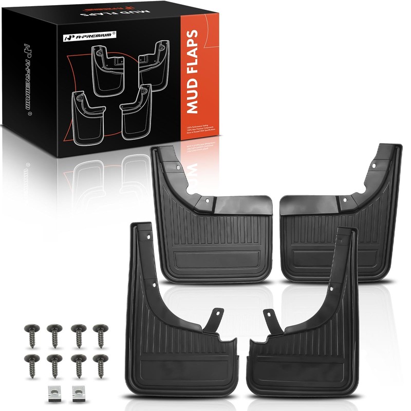 A-Premium Set of 4PCS Mud Flaps Splash Guards Mudguards with