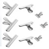 9Pcs Stainless Steel Food Storage Bag Sealing Chip MultiPurpose Air