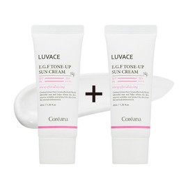 Koreana 코리아나 루바체 EGF 톤업 선크림 40ml 2개 _미백 주름개선 자외선 차 단 3중 기능성 Koreana Lubatche EGF Tone-up Sunscreen 40ml 2pcs _Whitening, Wrinkle Improvement, UV Protection Triple Function
