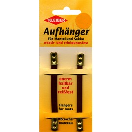 Kleiber Mantelaufhänger, Kunststoff, Braun