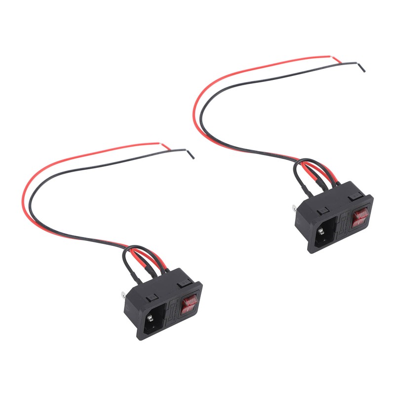 2PCS Pottery Machine Power Switch Push Button Safe Heat Resistant