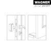 WAGNER Designer Floor & Wall Door Stopper Screw or Glue