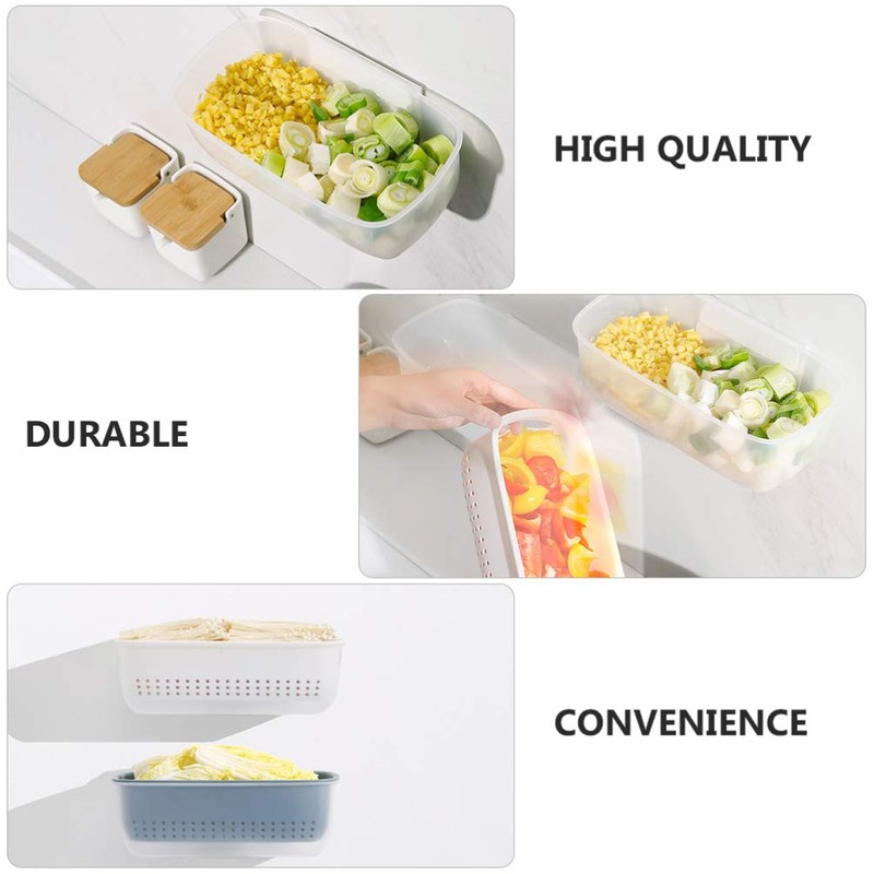 UPKOCH Rinsing Bowl 2-in-1 Multi-Function Kitchen Colander Filter Bowl Set