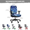 Talayituse Starry Night Print Office Computer Chair Covers, Split Stretchable