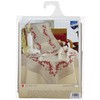 Vervaco Embroidery: Runner: Red Leaf Design, 100% Cotton, Multi-Colour, 40