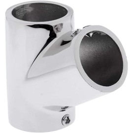 POFET 316 Marine-Grade Stainless Steel 60 Degree Boat Hand Rail Tee Fitting Hardware (7/8 inch/22mm)