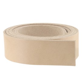ELW Cinturón de piel en blanco | 5-6 onzas (2-2,4 mm) de grosor | Tamaño: 1,27 x 132 cm, piel de vacuno curtido vegetal, tira de grano completo, correa | ideal para cinturones de bricolaje para herramientas, manualidades, estampado, teñido