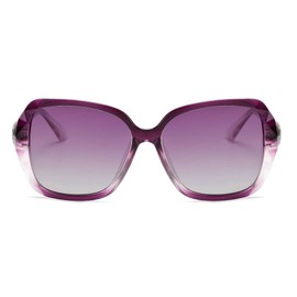 Long Keeper Polarised Sunglasses Womens - Classic Oversized Trendy Ladies Sunglasses with UV Protection Sparkling Large Frame Designer Sunglasses for Women