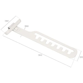 KOTARBAU® Set of 2 Tilt Regulators for Windows, Window Stop, Slate Protection, Window Latch for Adjusting the Window Opening, Window Stopper, Tilting Scissors, White