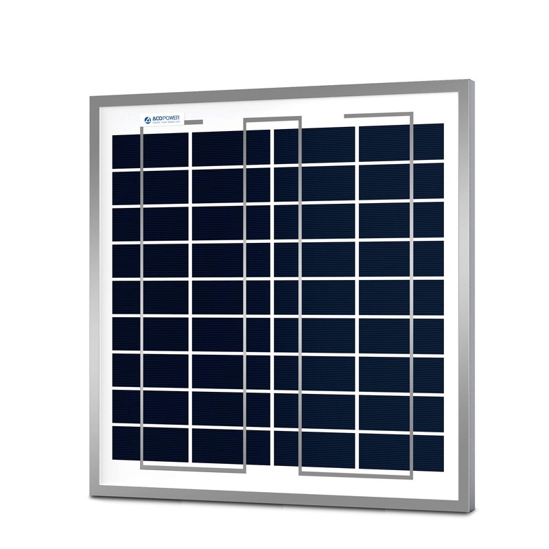 ACOPOWER 15 Watt Small Solar Panel, 15W 12V Single Solar