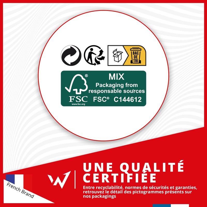 W Unisex Kim Nackenband, rot, Fin (2er Pack)