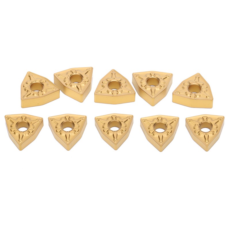 10Pcs CNC Lathe Turning Insert Indexable Solid Carbide Blade Cutting