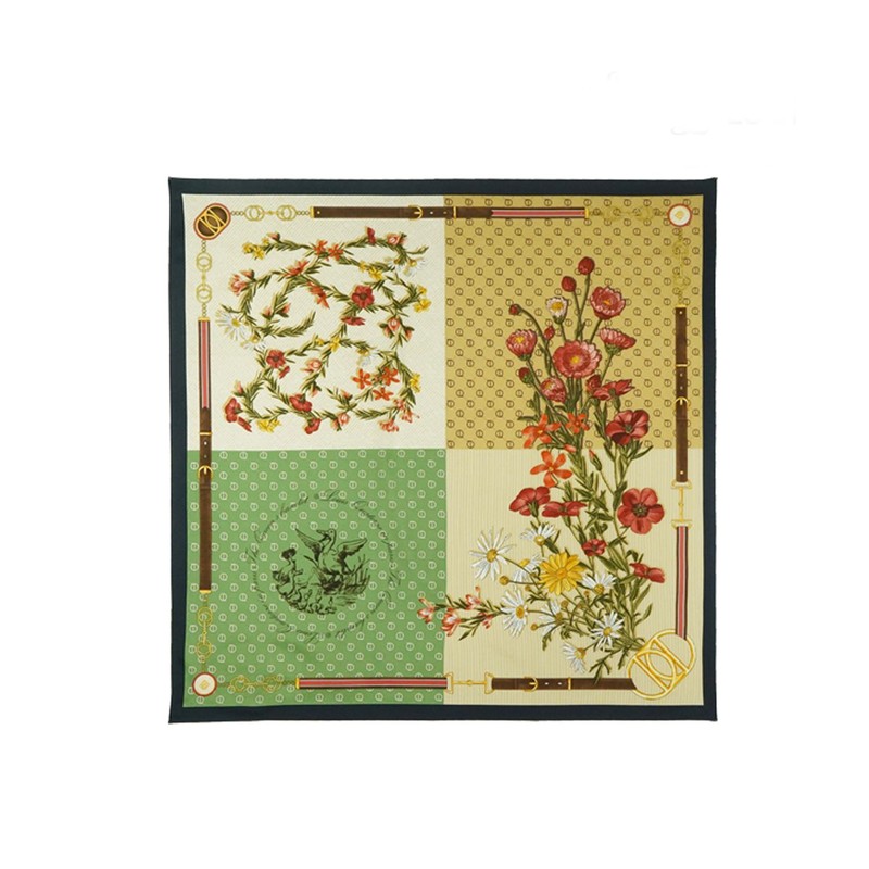 Louis Quatorze Scarf Cozy Silk Square Scarf