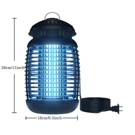 Unbranded 1x Electric Fly Gnat Killer Lamp Pests Fly Insect Trap Mosquito Bug Zapper 4200V - Type #1