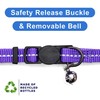 Pawtitas Recycled Cat Collar with Reflective Stitched and Safety Buckle