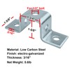 heneng 6 Pcs 5 Hole U Shaped Fitting for 1-5/8"